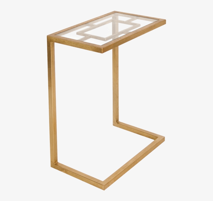 James Gold Leaf Cigar Table - Silver Leaf Cigar Table, transparent png download