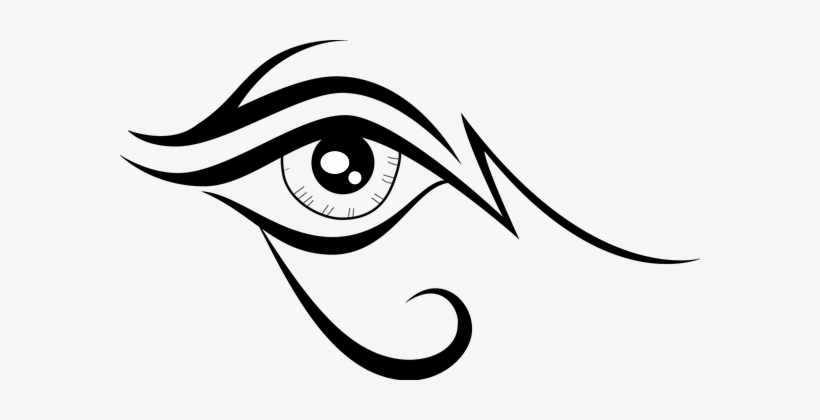 Eye, Eye Cartoon, Eyelashes, Iris - Eye Vector Tribal, transparent png download