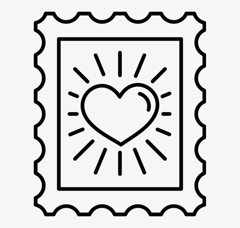 Wedding Postage Stamp - Transparent Postage Stamps, transparent png download