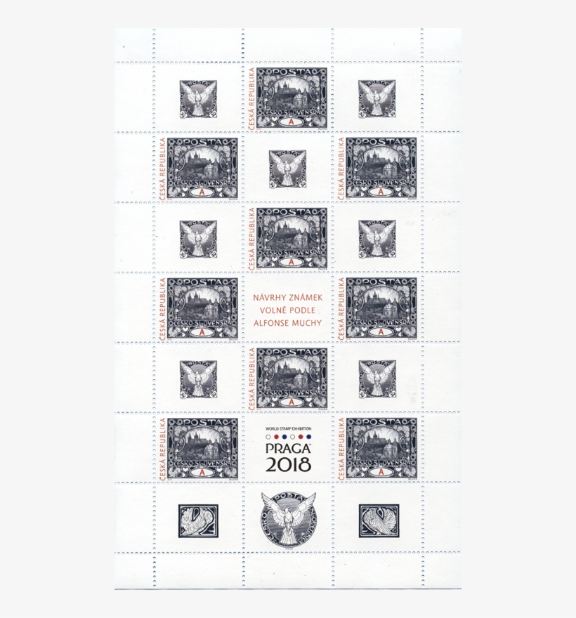 The Tabs Remember Alfons Mucha, His Another Work The - Praga 2018 Stamps, transparent png download