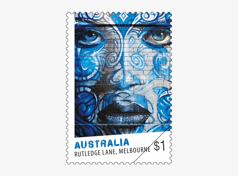 Street Art, Rutledge Lane, Melbourne - Street Art Australia Post Stamps, transparent png download