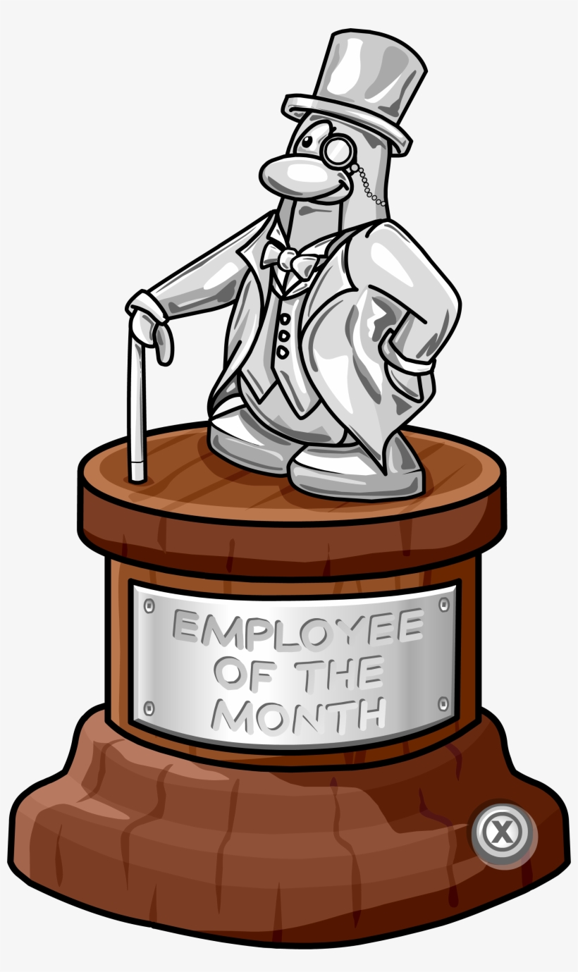 Employee Of The Month Trophy Full Award - Award, transparent png download
