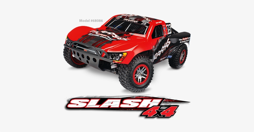 Trax 68086 1 Slash 4x4 Vxl Rtr By Traxxas - Traxxas Slash 4x4 Transparent, transparent png download