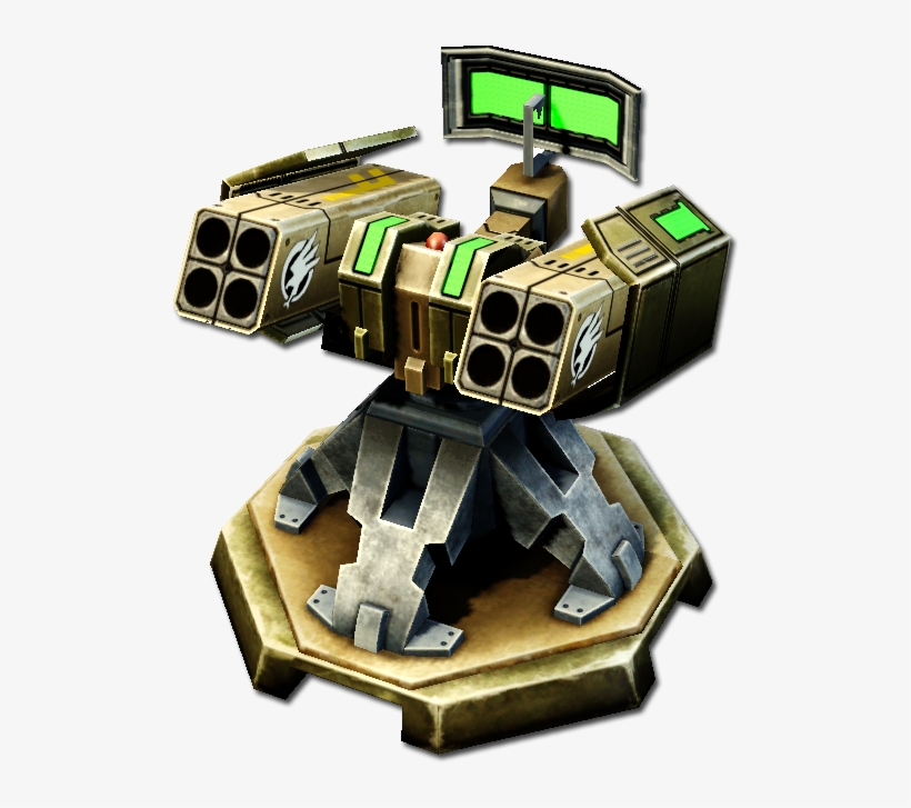 Cnc4 Missile Turret Render - Turret Command And Conquer, transparent png download