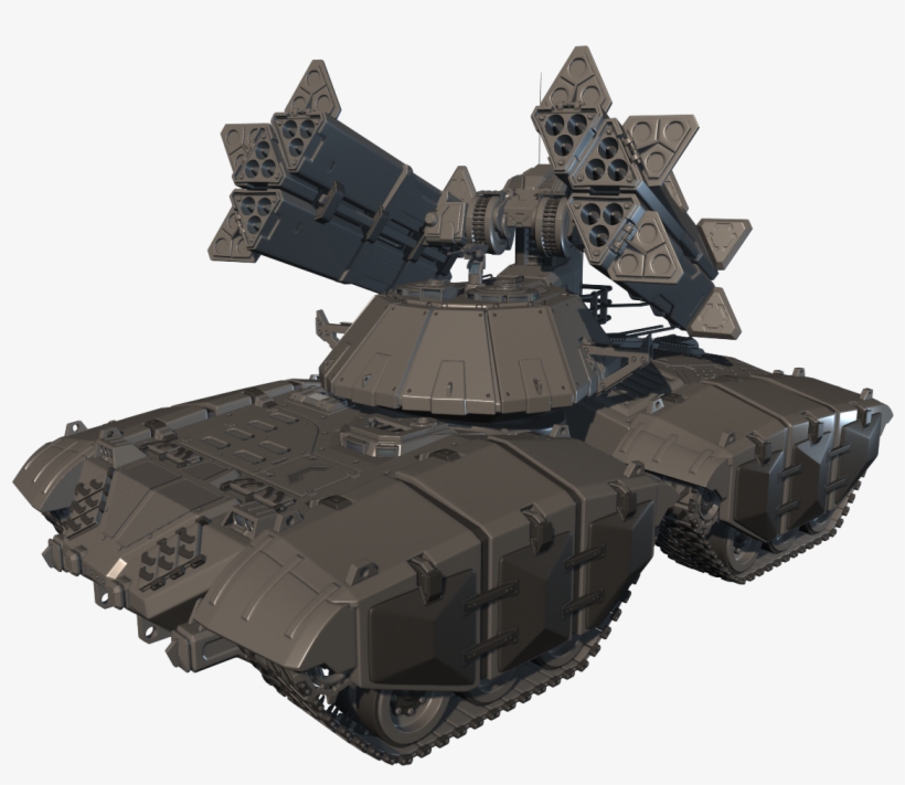 Highpoly1 - Sci Fi Missile Launcher, transparent png download