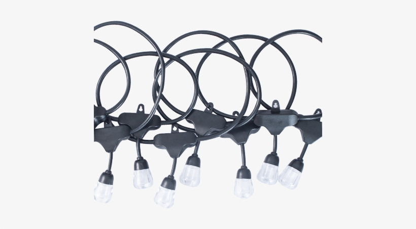 Led 48ft Patio String Light - Light-emitting Diode, transparent png download