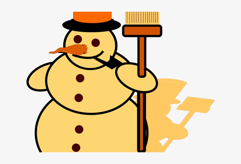 Yellow Snowman Cliparts - Snowman Drawing, transparent png download