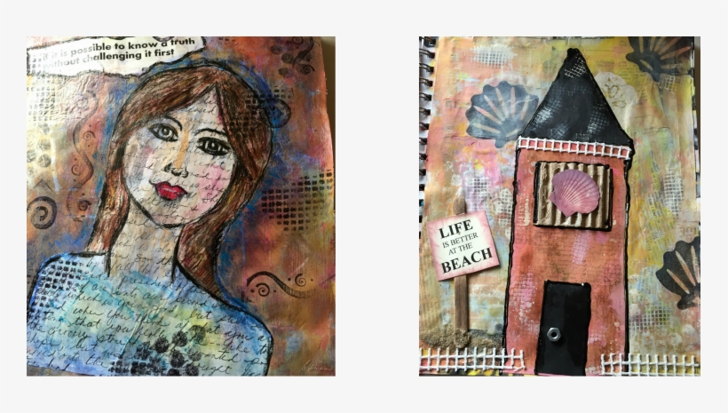Art Journal Pages - Art, transparent png download