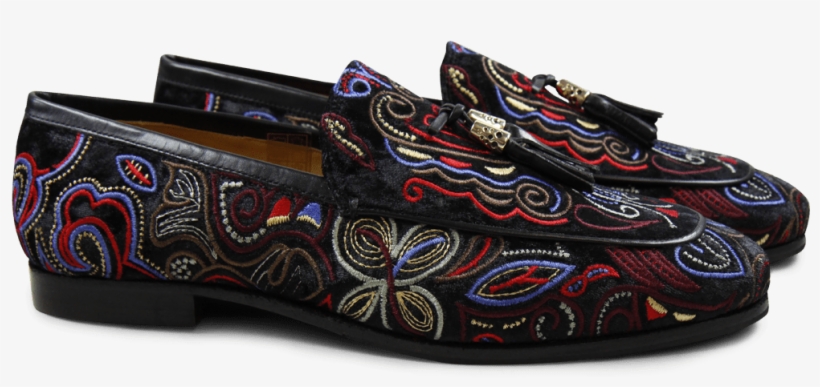 Loafers Clive 3 Velvet Black Tassel Black Gold Metal - Herren Loafers Loafer Oder Mokassins Von Melvin &, transparent png download