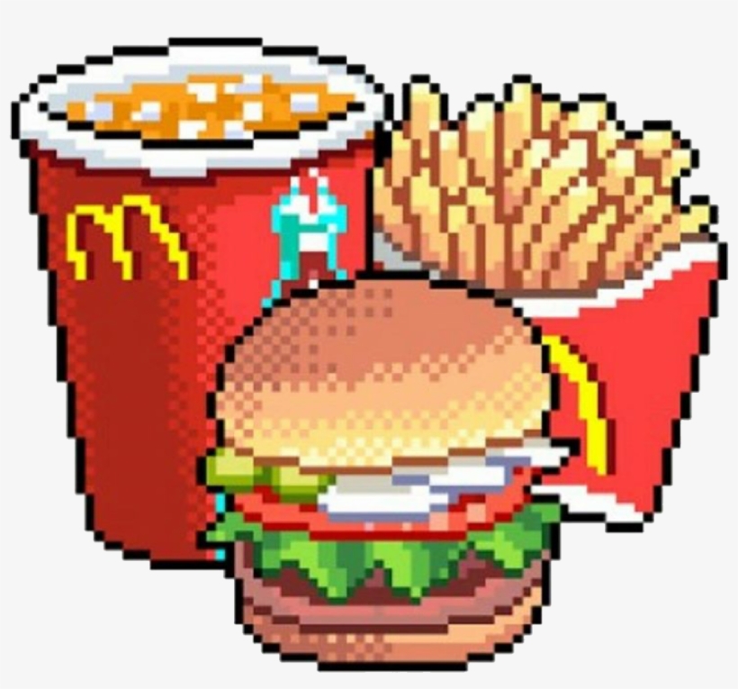 Mc Donald Comida Png Pixel Freetoedit - Food Pixel Png, transparent png download
