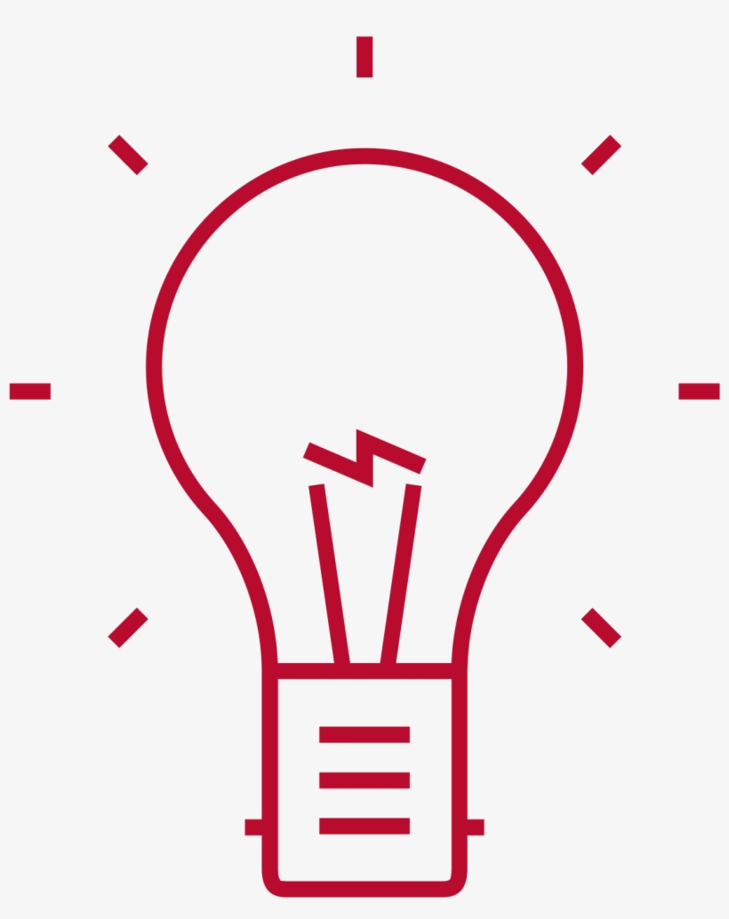 Icon Of A Light Bulb - Incandescent Light Bulb, transparent png download