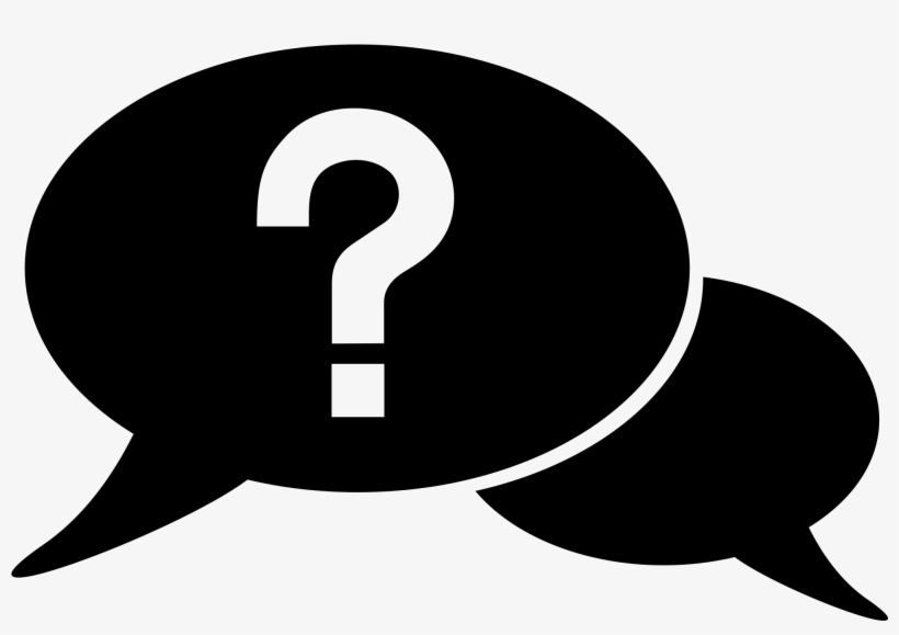 Open - Speech Bubble And Question Mark, transparent png download