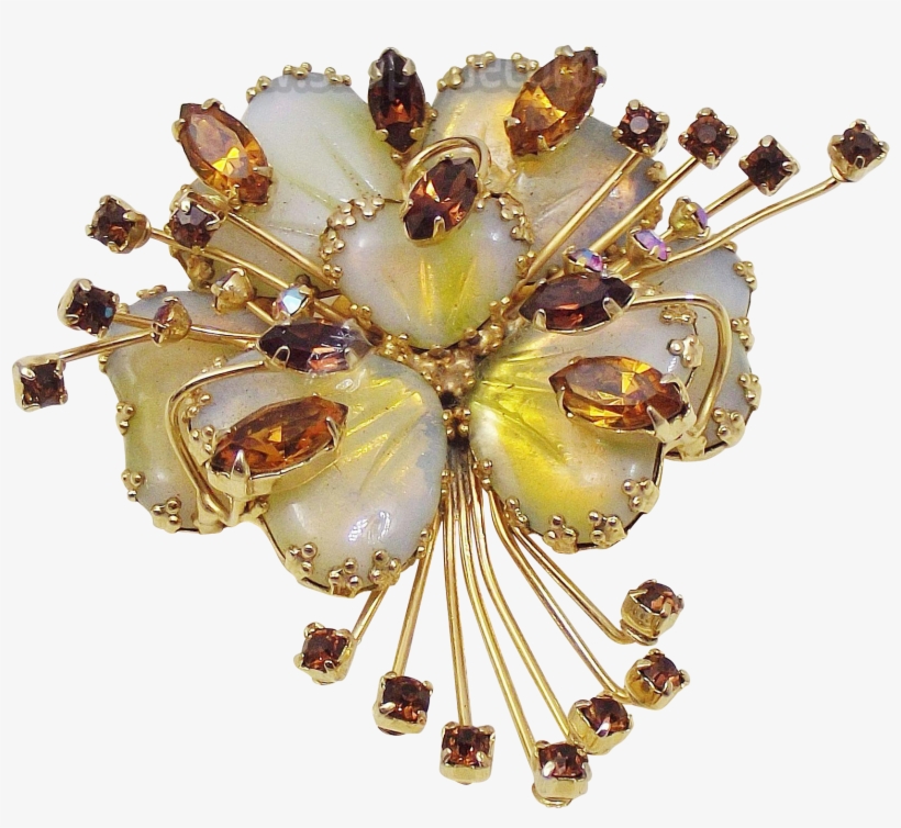 Hobe Golden Mayorka Petals Brooch From Simplydecorous - Brooch, transparent png download