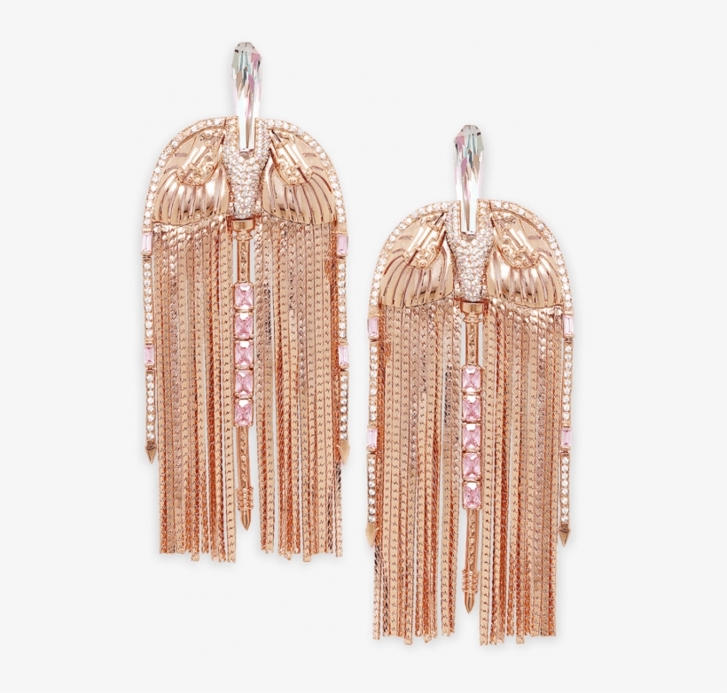 Floe Rose Tassel Earrings - Earring, transparent png download