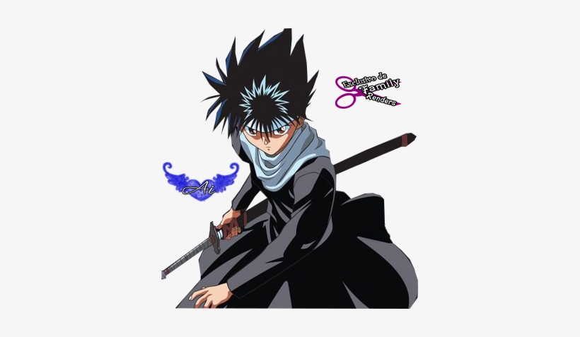 Png-hiei Iii - Hiei Yuyu Hakusho Render, transparent png download