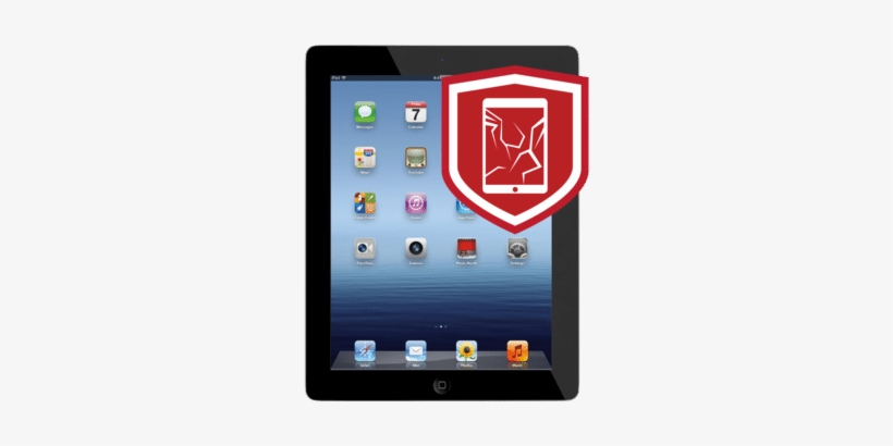 Ipad 4 Cracked Glass - Apple Ipad 4th Generation - Wi-fi - 16 Gb - Black -, transparent png download