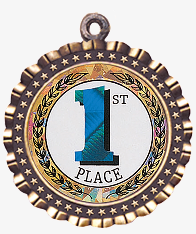 Sparkling Hologram 1st Place Medal - Ocjhr915 - 2-3/4" Star Medal Insert Holder, transparent png download