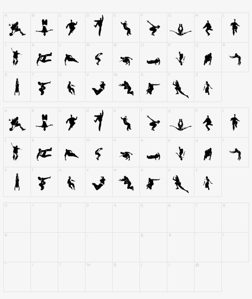 Parkour Font - Character, transparent png download
