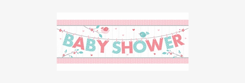 Hello Baby Girl Shower Party Banner - Baby Shower, transparent png download