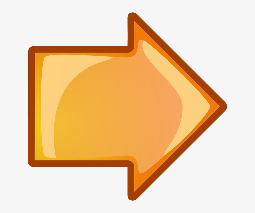Computer, Icon, Left, Right, Arrow, Cartoon, Orange - Orange Arrow Clipart, transparent png download