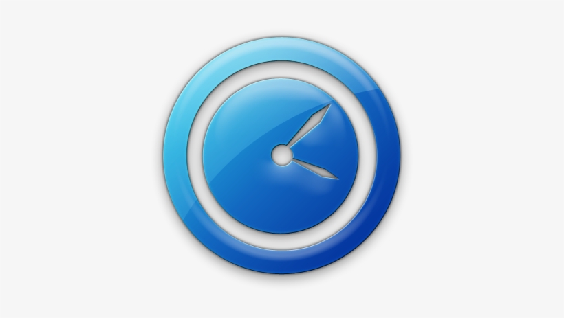 Get Blue Clock Icon Png Transparent Pictures