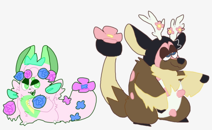 Flowery Pokemon Crossbreeds By Beiged On Deviantart - Video Game, transparent png download