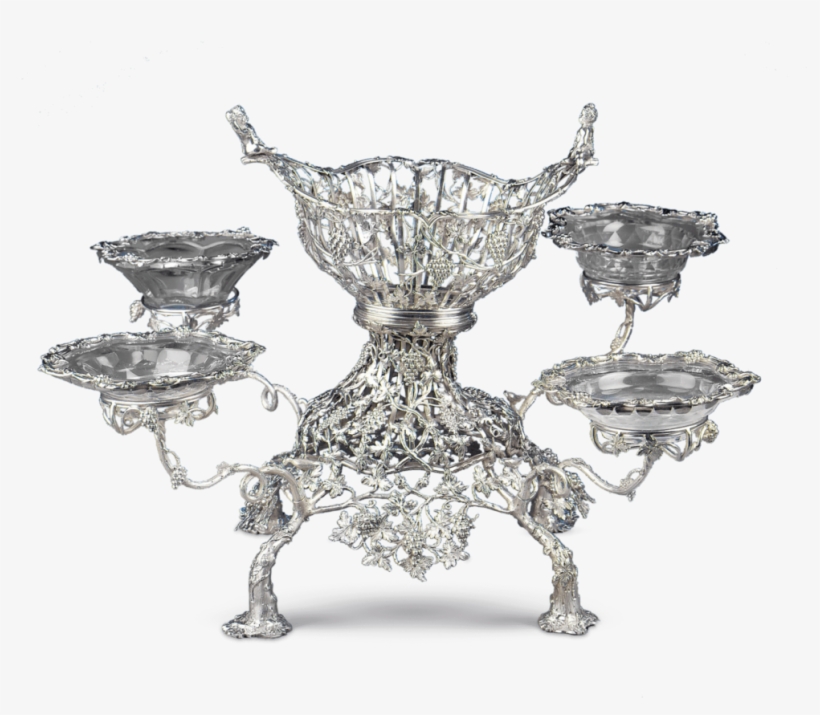 When Cleaning Detailed Silver Works, Such As This Incredible - Epergne, transparent png download