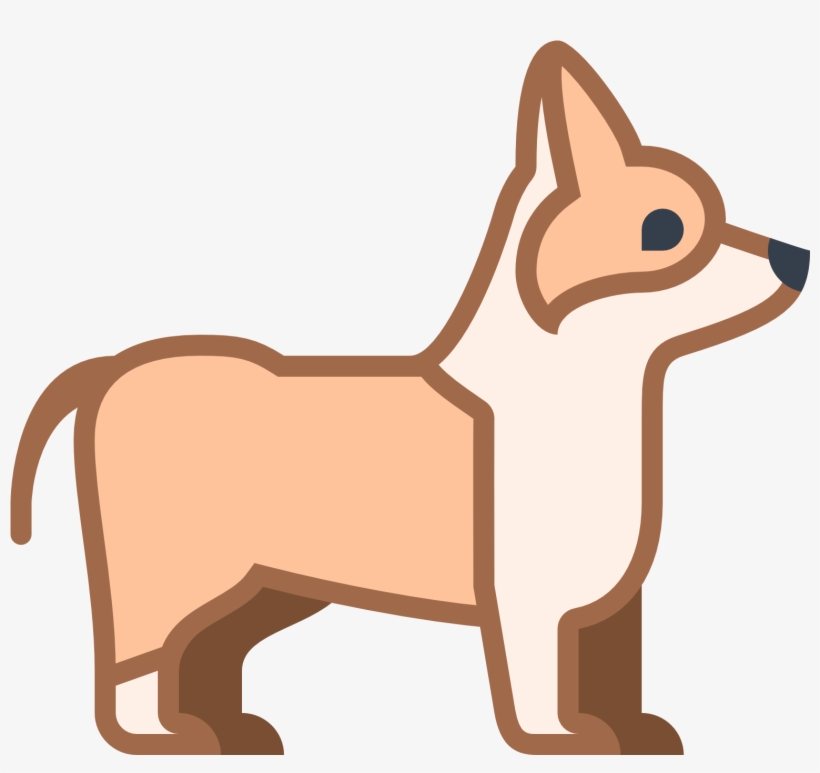 Dog Icon Infographic Png Download - Corgi Icon, transparent png download