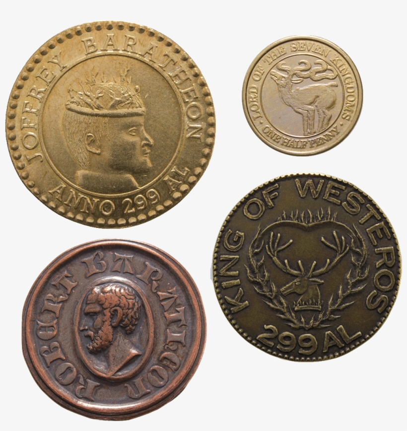 House Baratheon Set Of Four Coins - Mega City One Justice Department, transparent png download