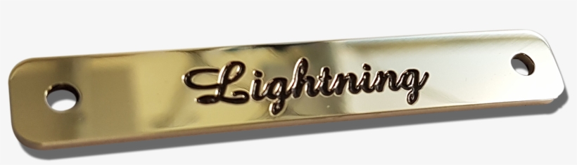 Brass Saddle Name Plate 65mm X 10mm - Horse, transparent png download