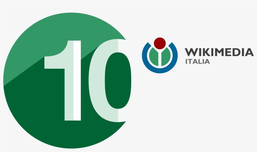 Wikimedia Italia 10th Anniversary Logo Hi - 10th Anniversary Logo, transparent png download
