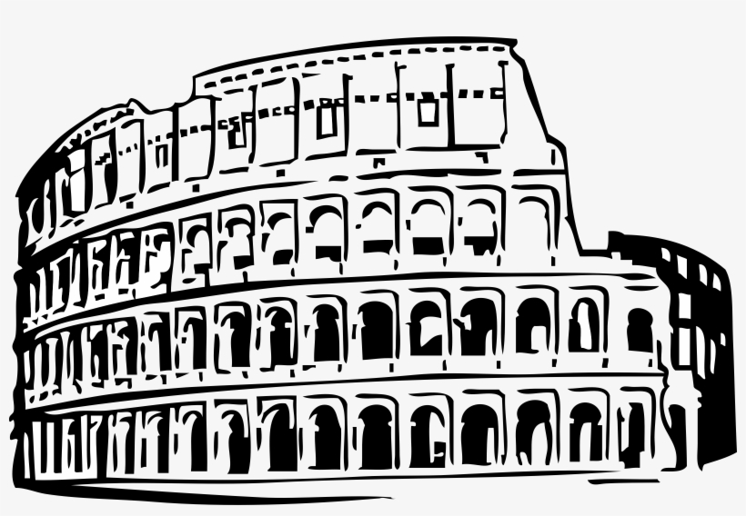 Colosseum Or Coliseum In Rome Italy - Coliseum Clip Art, transparent png download