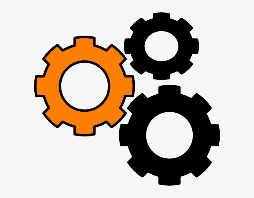 Gears Orange Hi - Cog Wheel, transparent png download