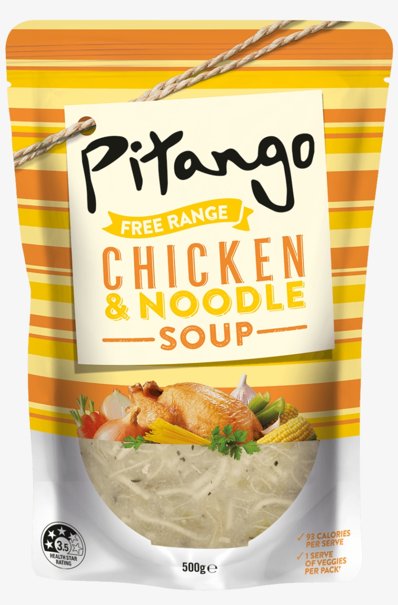 Free Range Chicken & Noodle Soup - Pitango Chicken Noodle Soup, transparent png download