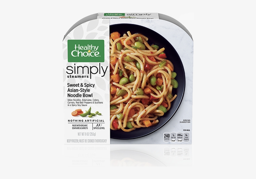 Sweet & Spicy Asian-style Noodle Bowl - Healthy Choice Power Bowls, transparent png download