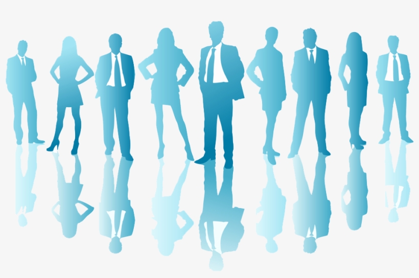 About Us - Business People Blue Silhouette, transparent png download