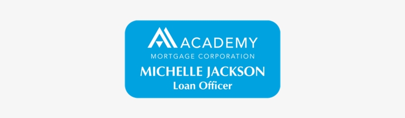 1 1/2" X 3" Micro-surface Engraved Name Tag With Rounded - Academy Mortgage - Yuma, transparent png download