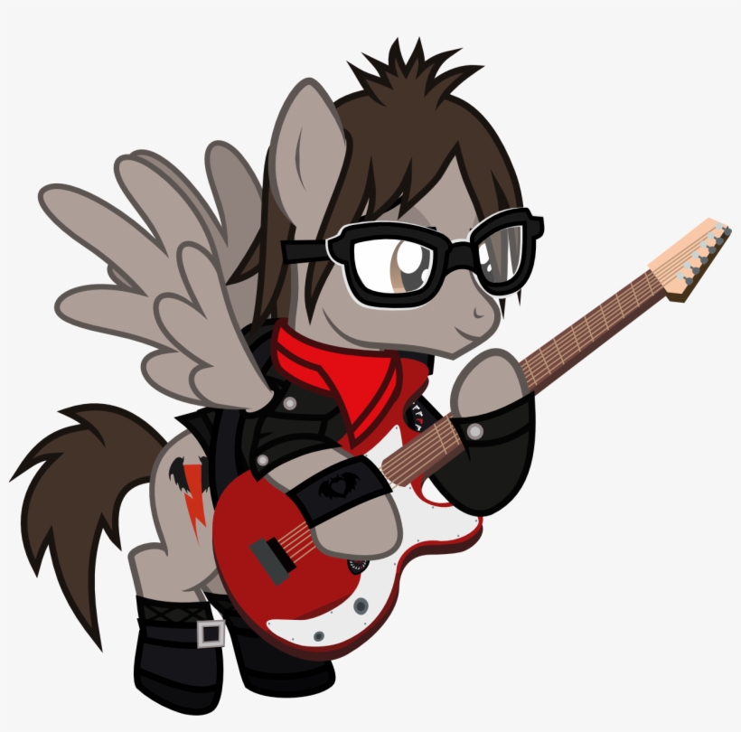 Clothes, Derpibooru Exclusive, Emo, Flying, Glasses, - My Chemical Romance Mlp, transparent png download