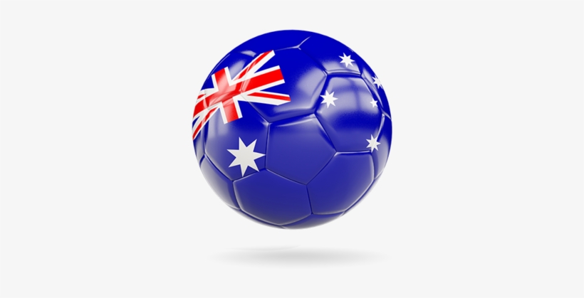 Illustration Of Flag Of Australia - Australia Soccer Ball Flag, transparent png download