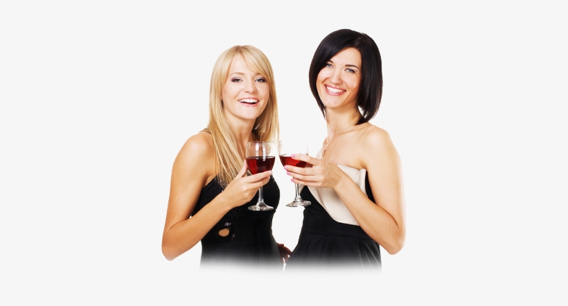 Girls Drinking - Woman Drinking Alcohol Png, transparent png download