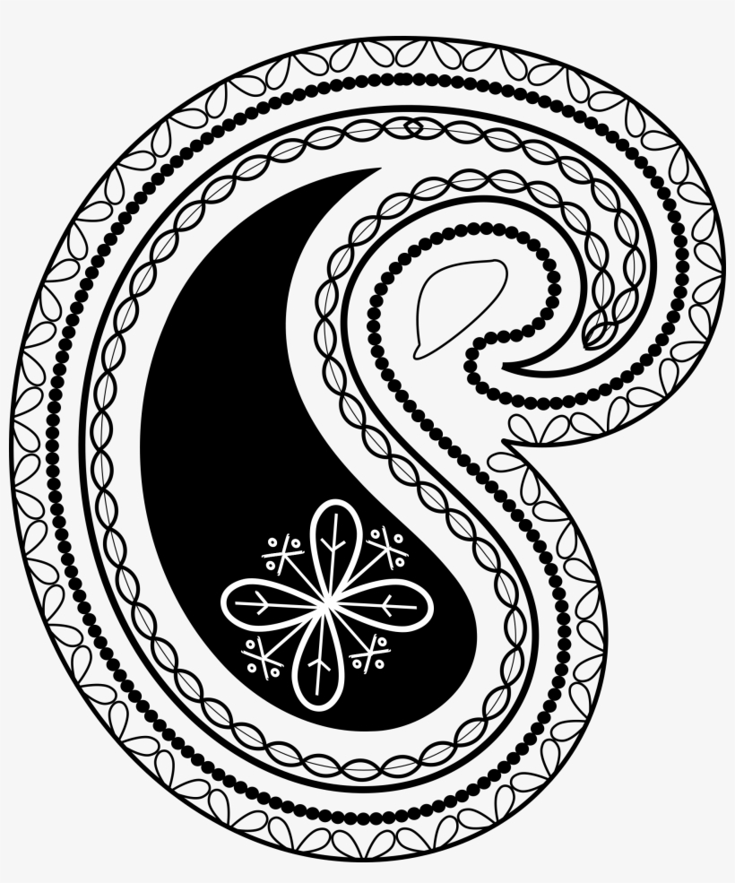 Big Image - Simple Paisley Vector Png, transparent png download
