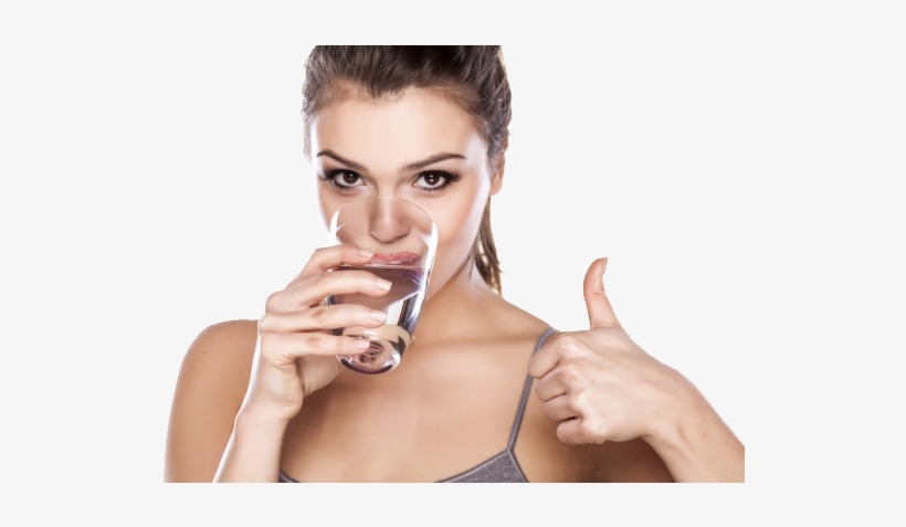 How Much Water Should You Drink How Much Water Is Too - Woman Drinking Water, transparent png download
