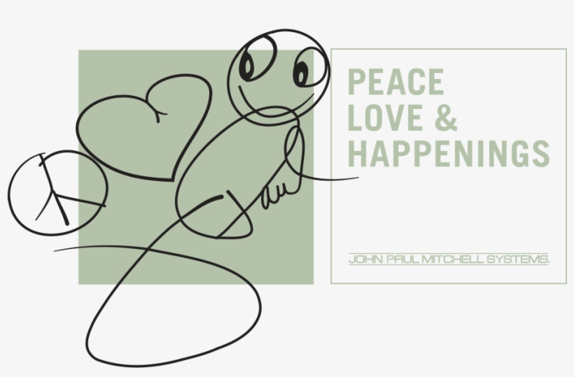 Peace Love Happenings Logo - Cartoon, transparent png download