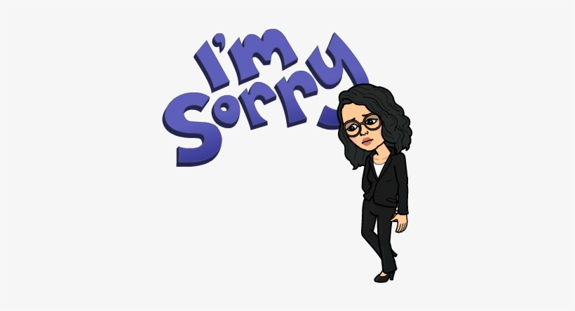 Im Sorry Bitmoji - Im Sorry Clip Art, transparent png download