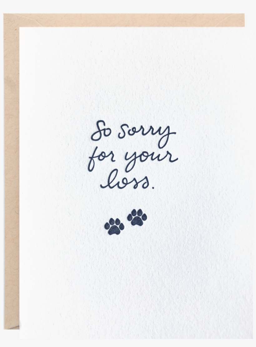 So Sorry For You Loss - Calligraphy, transparent png download