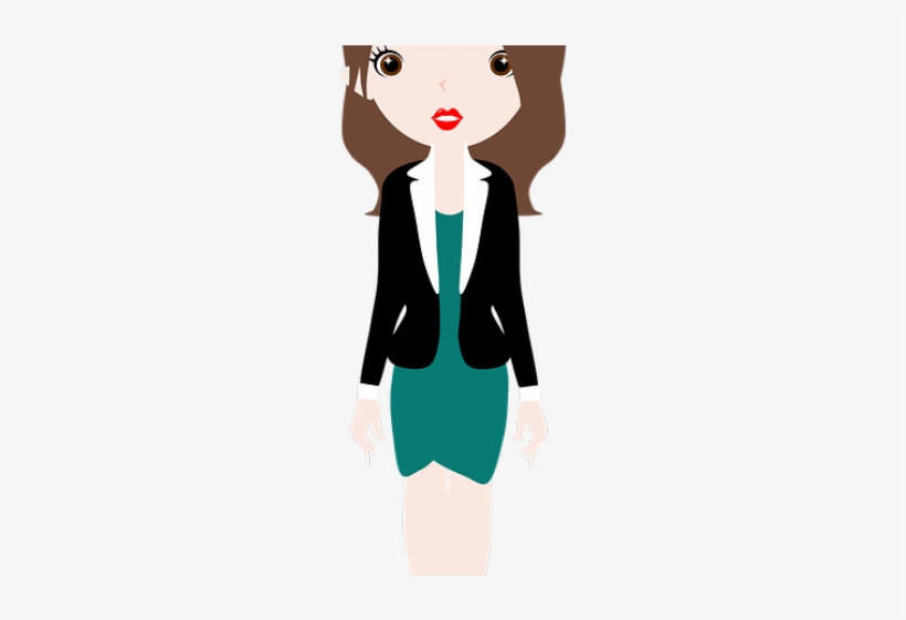 Mujer Clipart Png - Women's Suit Cartoon Png, transparent png download