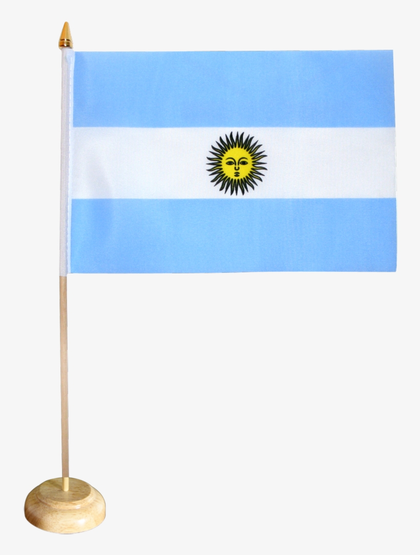 Argentina Table Flag - Petit Drapeau Argentine, transparent png download