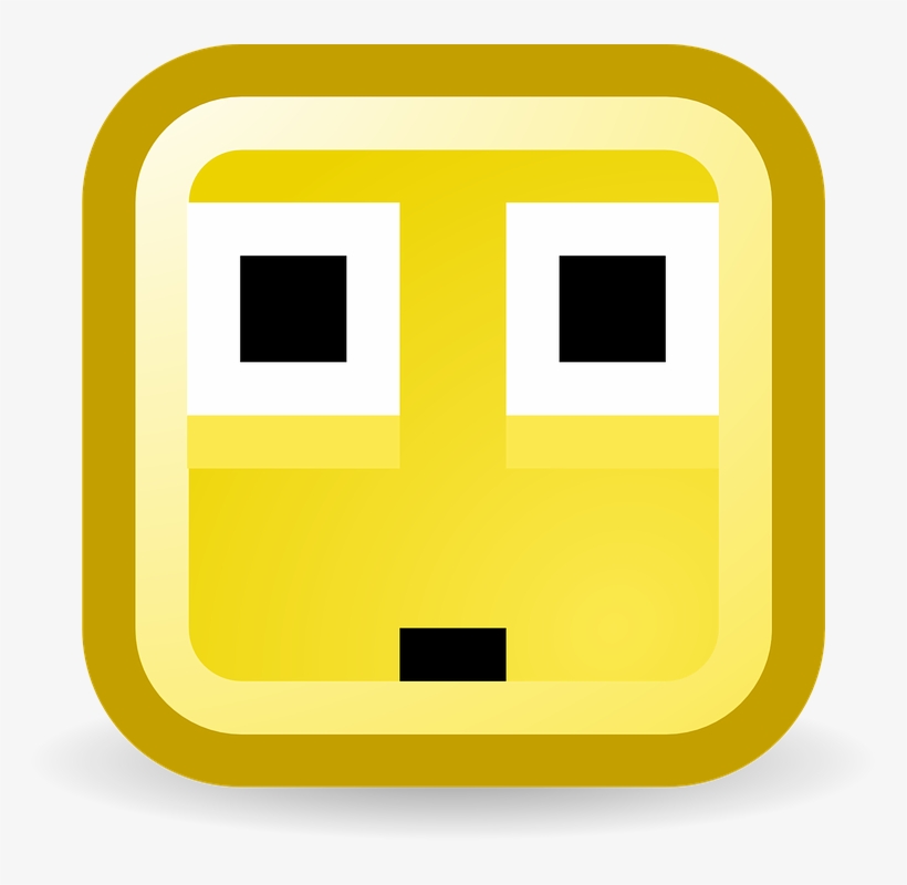 Confused Emoticon Confused Free Images On Pixabay Clipart - Pixelated Smilies, transparent png download