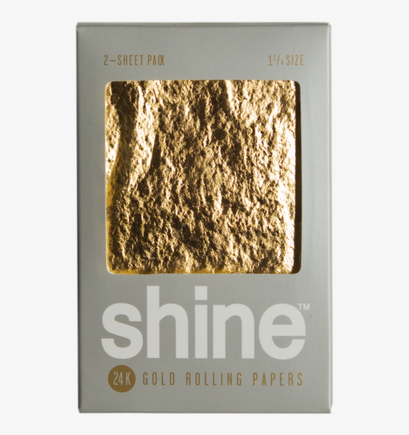 Shine Gold Rolling Papers, transparent png download
