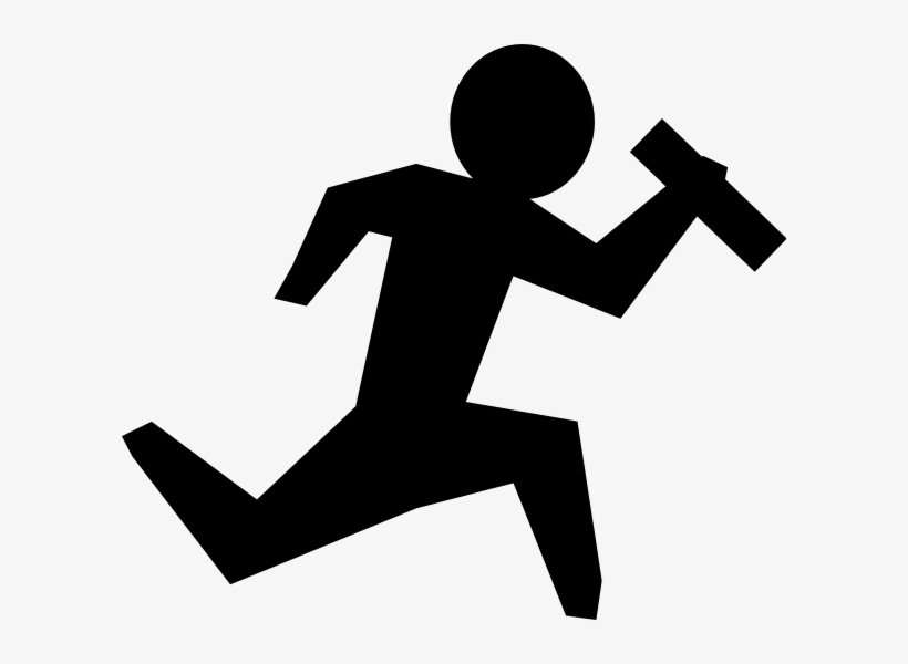 How To Set Use Man Running With Object Svg Vector, transparent png download